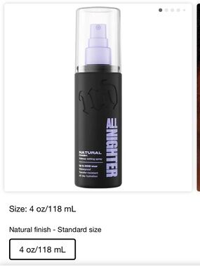 Urban Decay All Nighter Makeup Setting Spray - Natural Finish
